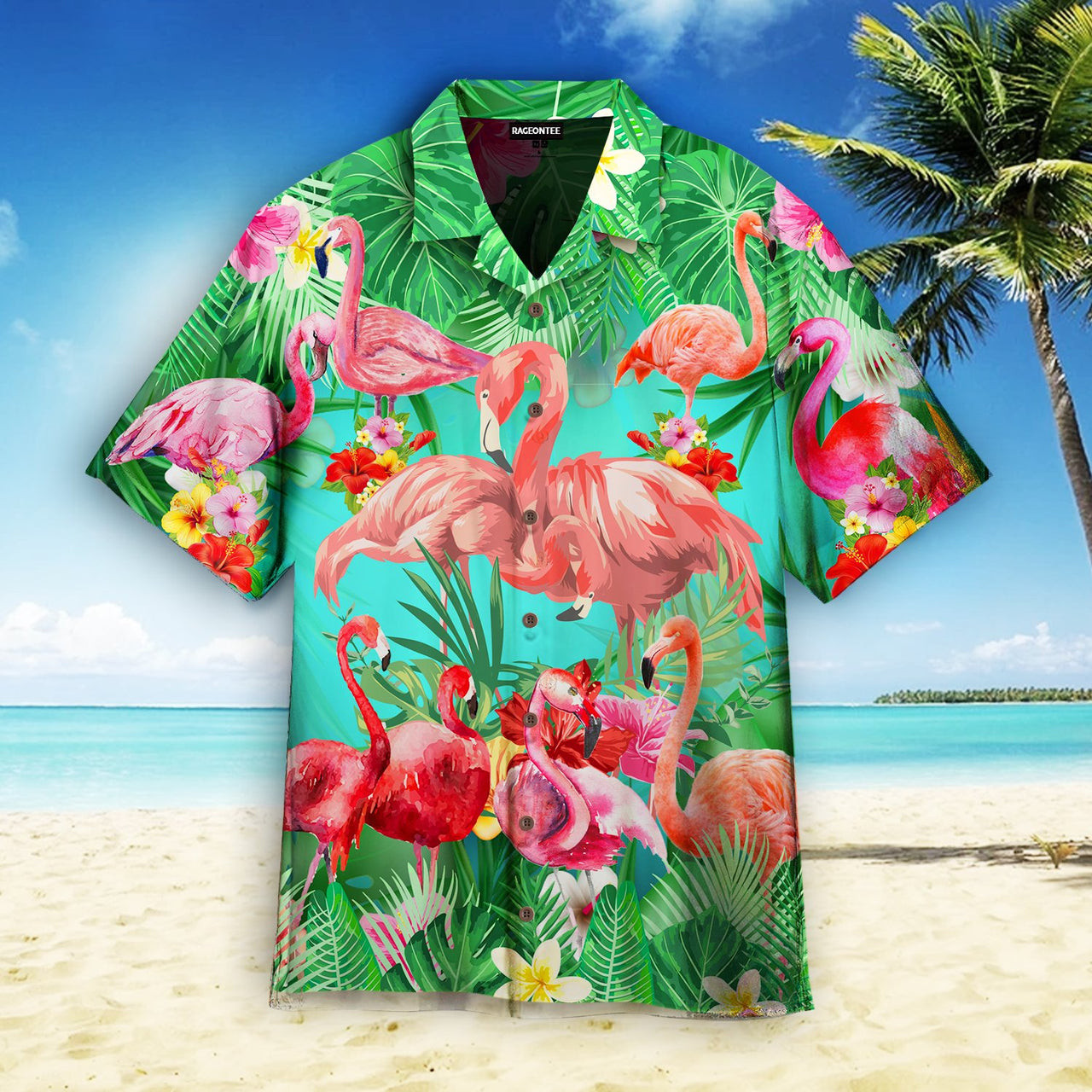 Flamingo Hawaiian Shirt Tropical Why Fit In When You Were Born To Stand Out Hawaiian Shirt For Men Women