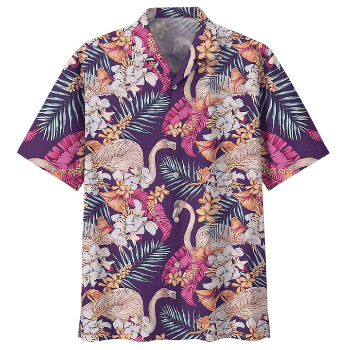 Flamingo Hawaiian Shirt Tropical Hawaiian Shirt For Men Women