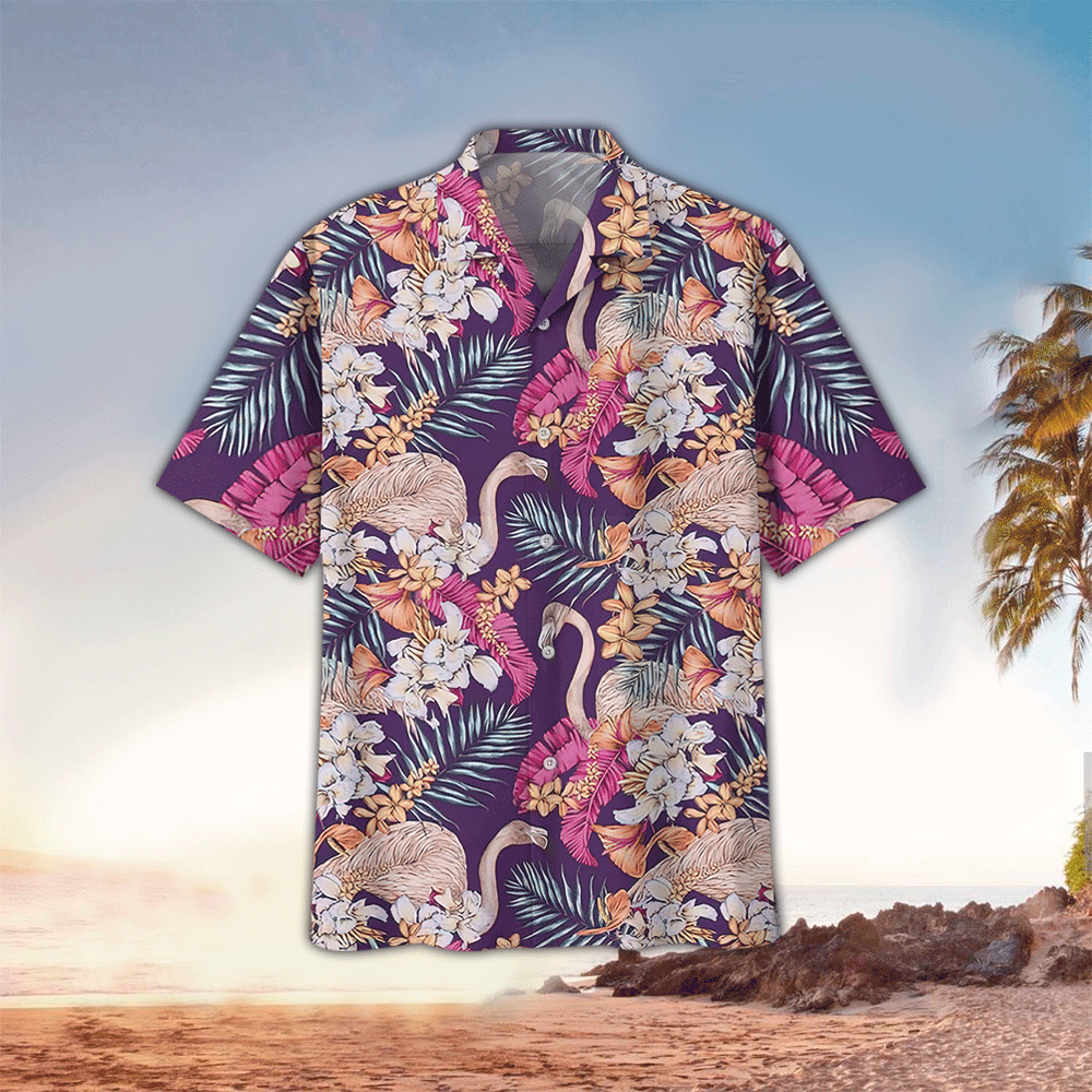 Flamingo Hawaiian Shirt Tropical Lovers Shirt Flamingo Hawaiian Shirt Tropical Lovers Clothing