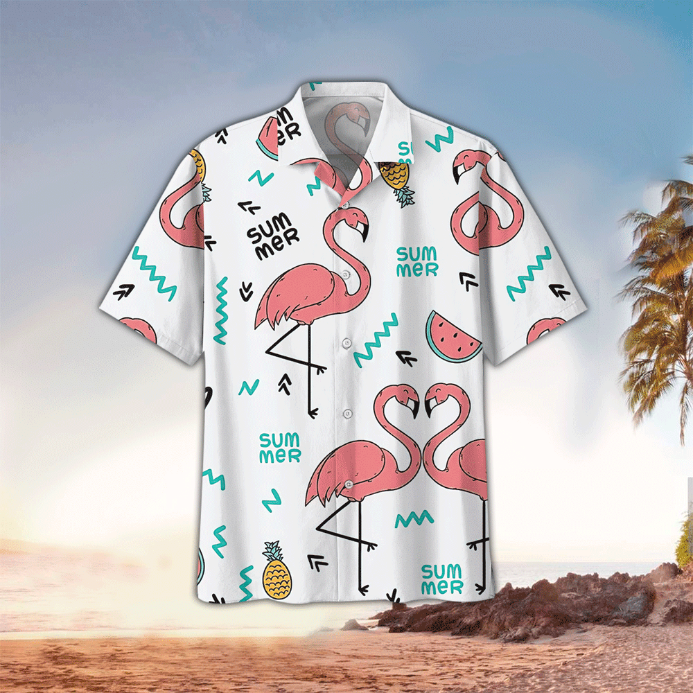 Flamingo Hawaiian Shirt Tropical Lovers Shirt Flamingo Hawaiian Shirt Tropical Lovers Hawaiian Shirt For Men Women