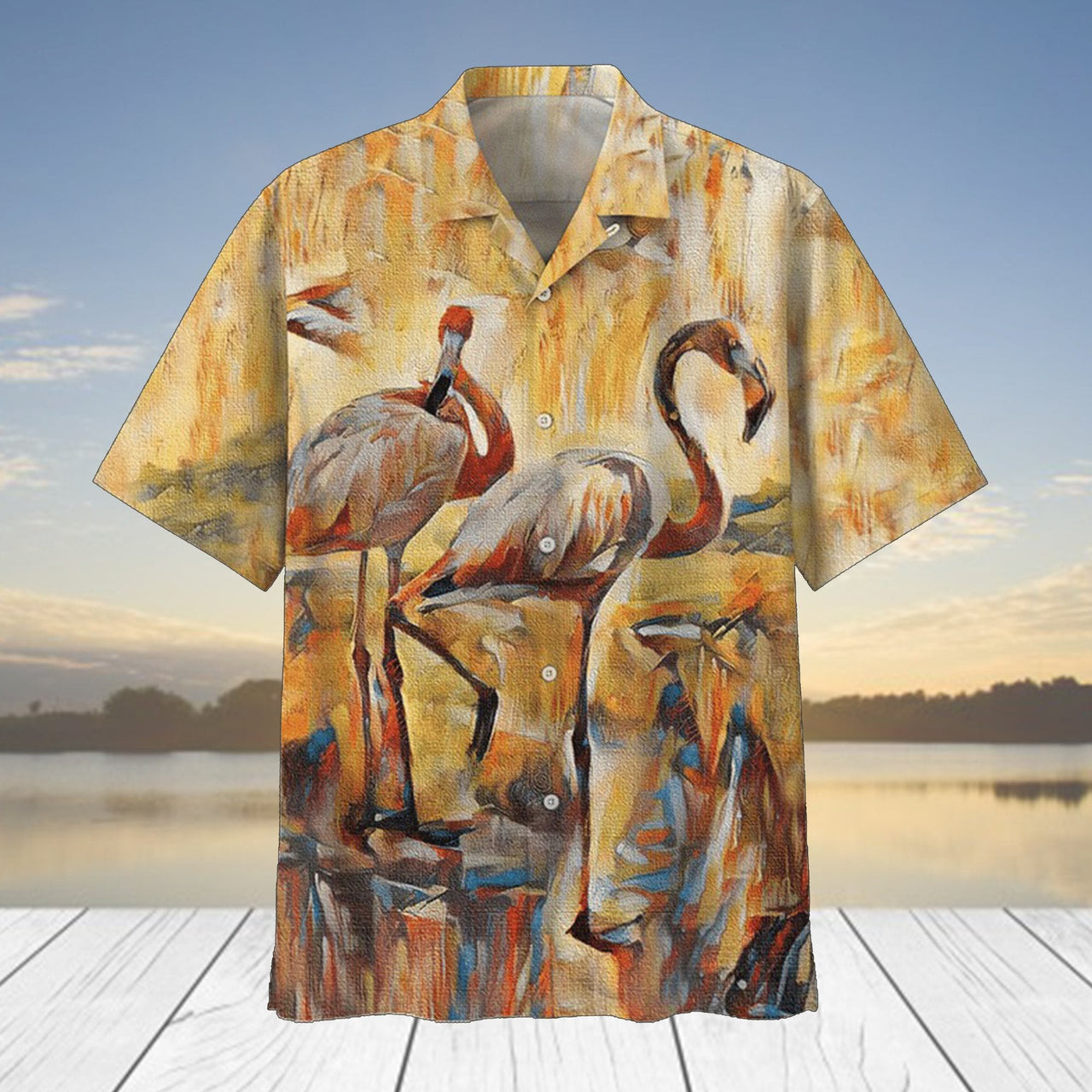 Flamingo Hawaiian Shirt Tropical Hawaiian Shirt For Men Women