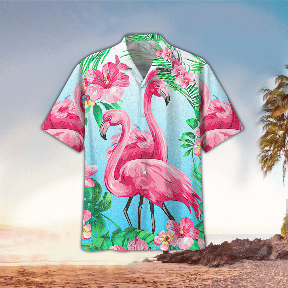 Flamingo Hawaiian Shirt Tropical Lovers Shirt Flamingo Hawaiian Shirt Tropical Lovers Hawaiian Shirt For Men Women