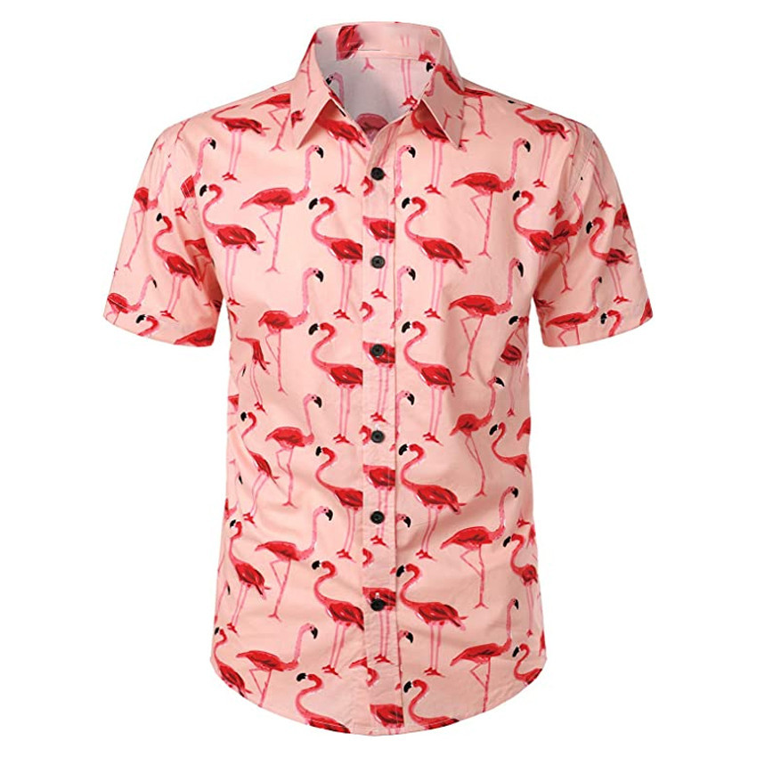 Flamingo Hawaiian Shirt Tropical Lovers Hawaiian Shirt Flamingo Hawaiian Shirt Tropical Lovers Shirt Lover Gifts