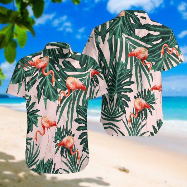 Tropical Flamingo Hawaiian Shirt Tropical Hawaiian Shirt For Men Hawaiian Shirt For Men Women