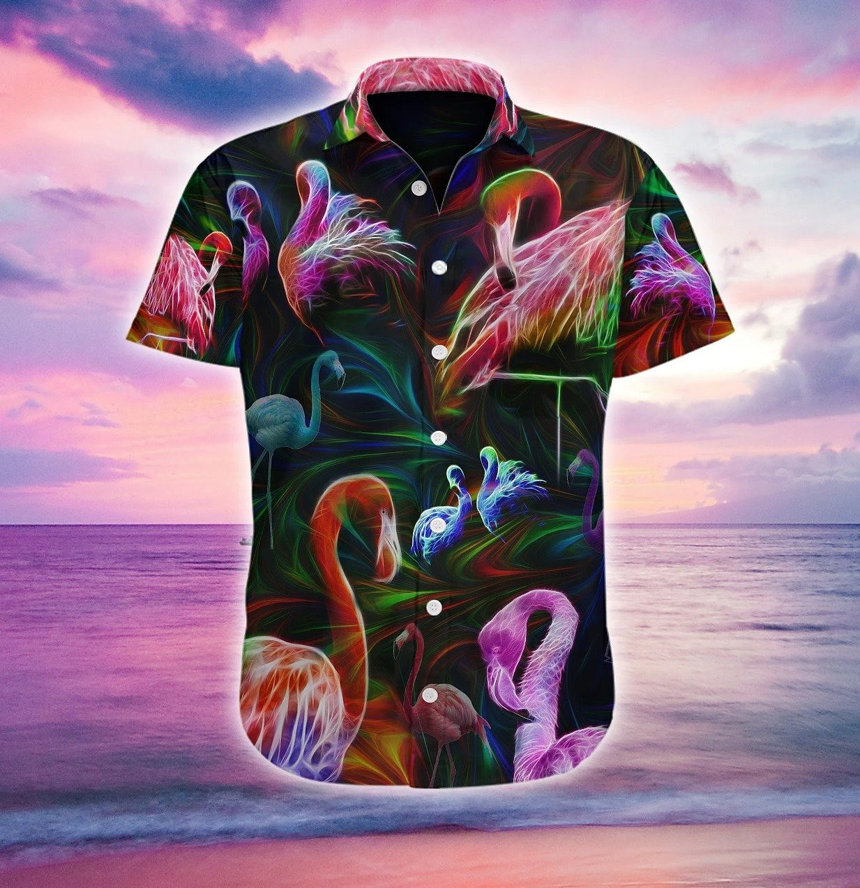 Flamingo Hawaiian Shirt Tropical Hawaiian Shirt For Men Women