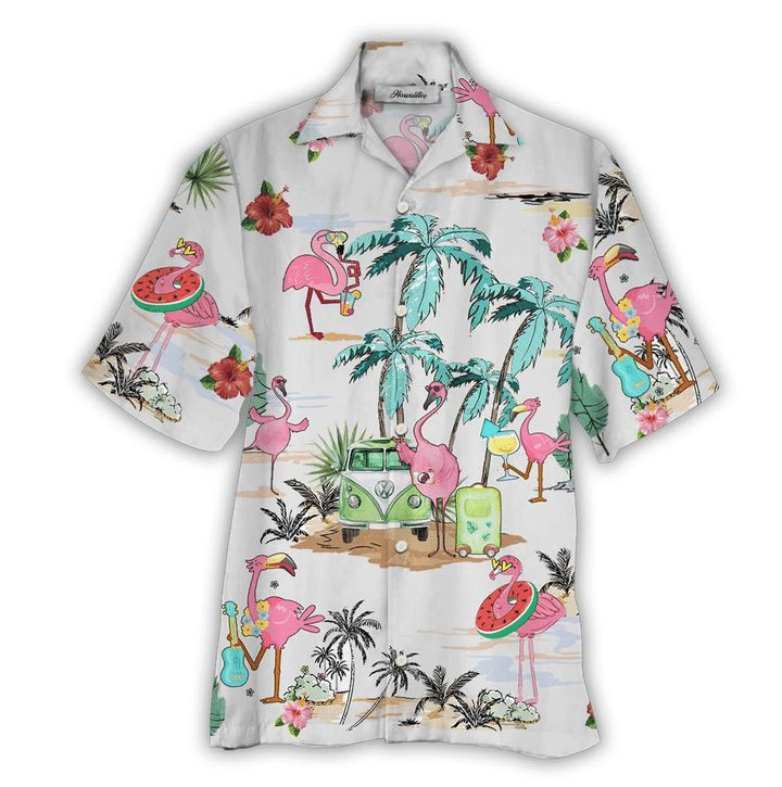 Flamingo Hawaiian Shirt Tropical Hawaiian Shirt For Men Women