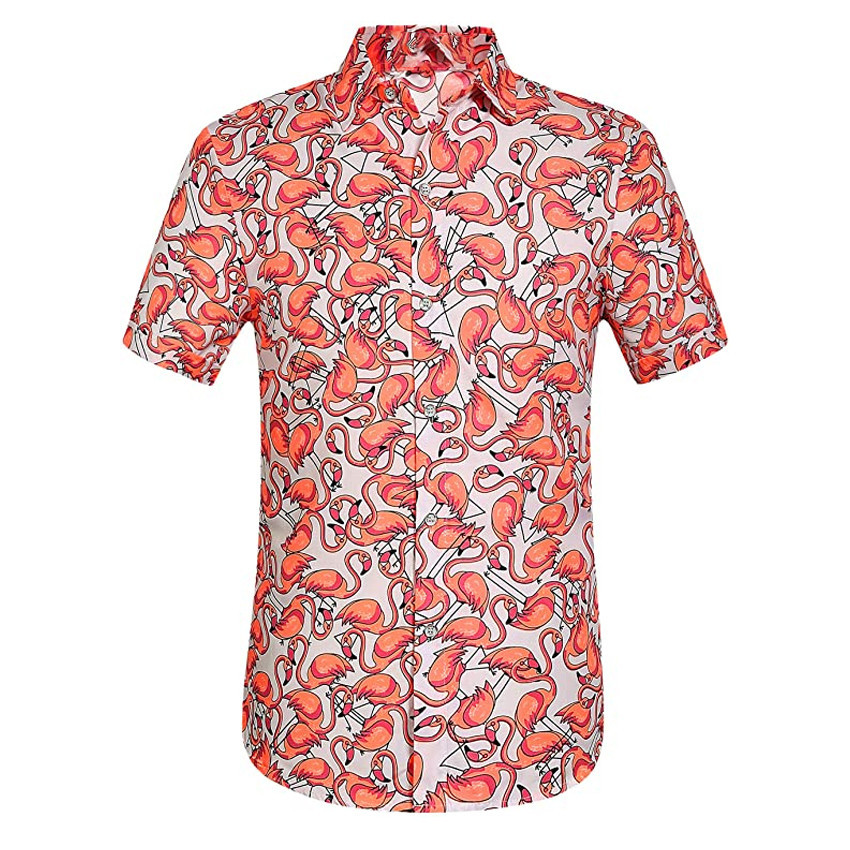 Flamingo Hawaiian Shirt Tropical Lovers Shirt Flamingo Hawaiian Shirt Tropical Lovers Hawaiian Shirt For Men Women