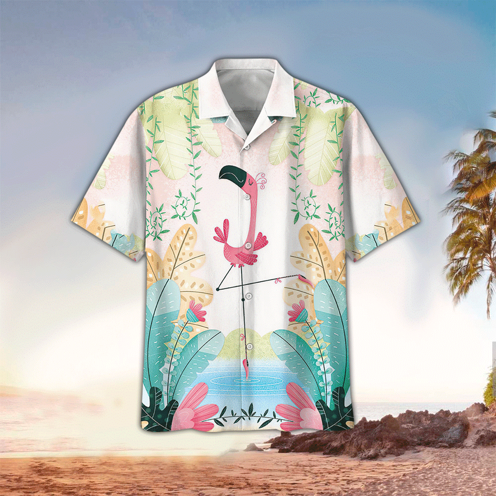 Flamingo Hawaiian Shirt Tropical Lovers Aloha Shirt Perfect Hawaiian Shirt For Men Women