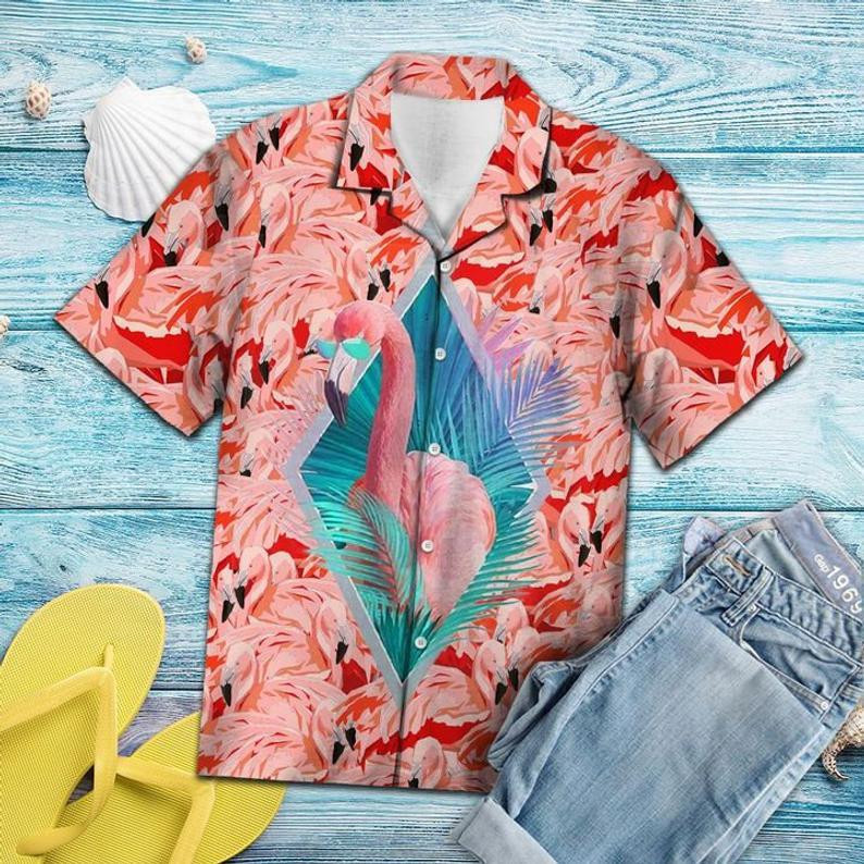 Pink Flamingo Hawaiian Shirt Tropical Tropical Hawaiian Shirt For Men Hawaiian Shirt For Men Women