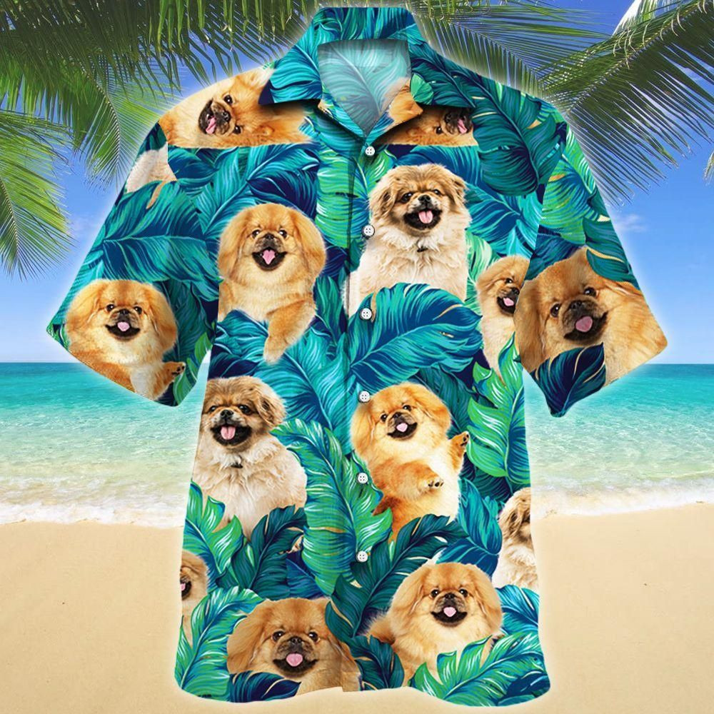 Pekingese Dog Lovers Aloha Hawaiian Shirt Colorful Short Sleeve Summer Beach Casual Shirt For Men And Women