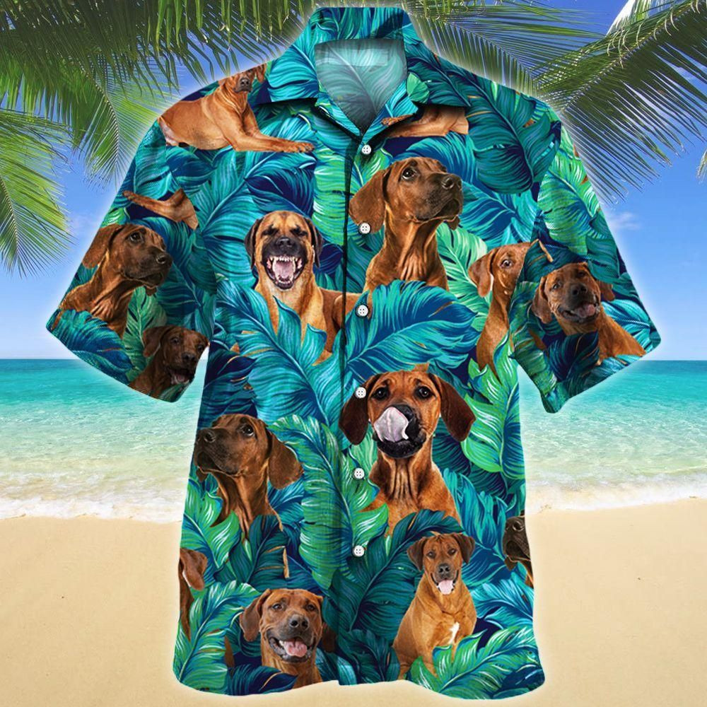 Rhodesian Ridgeback Dog Lovers Aloha Hawaiian Shirt Colorful Short Sleeve Summer Beach Casual Shirt For Men And Women