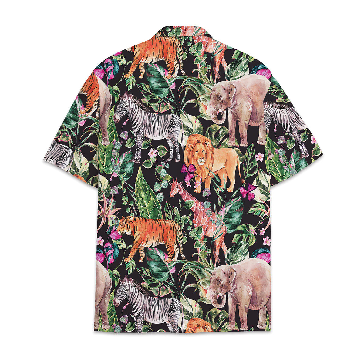 Hawaiian Shirt Lion - Aloha Tropical Flower And Leaf Tropical Combined With Animal