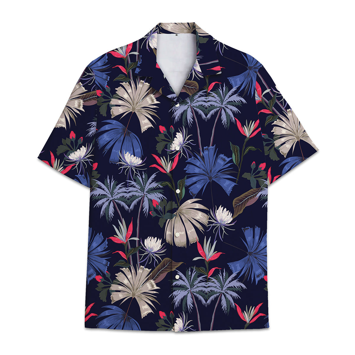 Hawaiian Shirt Cocount Tree  Coconut Leaves Cocount Tree Pattern Combination Tropical Plant