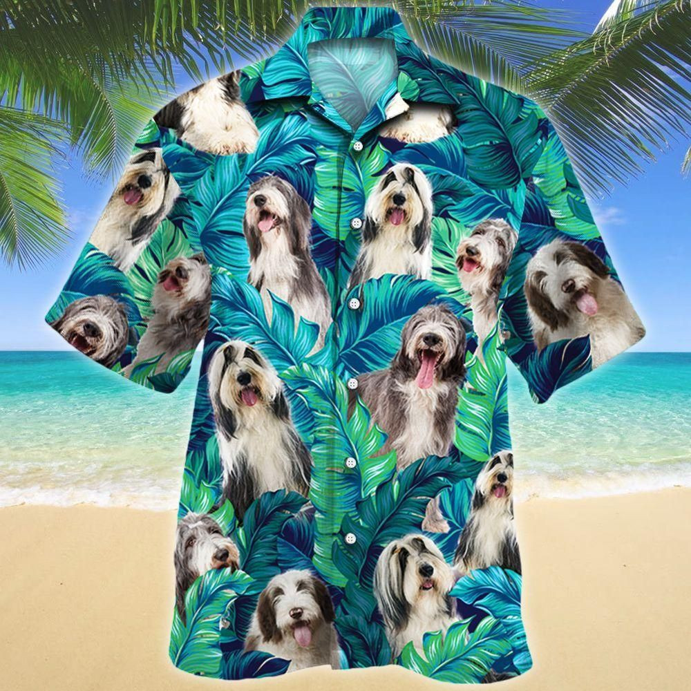 Bearded Collie Dog Lovers Aloha Hawaiian Shirt Colorful Short Sleeve Summer Beach Casual Shirt For Men And Women