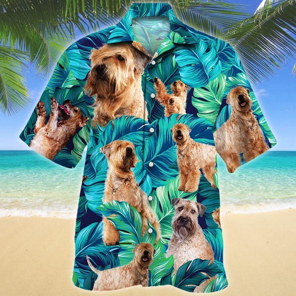 Soft Coated Wheaten Terrier Dog Lovers Aloha Hawaiian Shirt Colorful Short Sleeve Summer Beach Casual Shirt For Men And Women