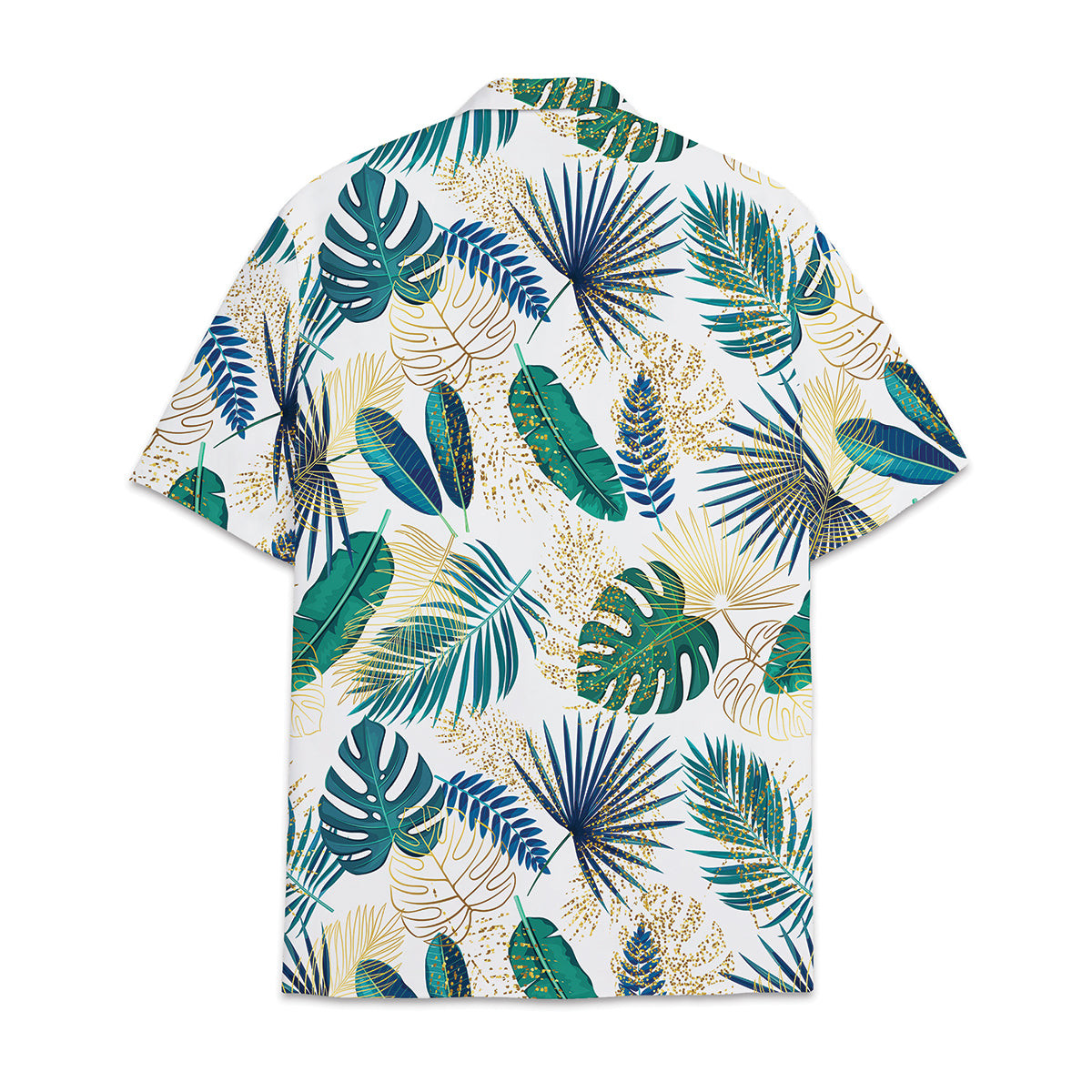 Hawaiian Shirt Tropical Plant Print Pattern Coconut Leaves Coconut Tree Monstera Leaves