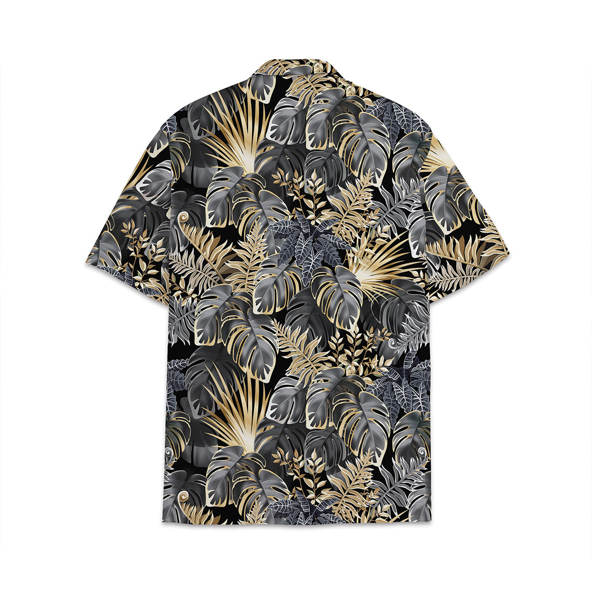 Hawaiian Shirt Tropical Plant Print Pattern Coconut Leaves Coconut Tree Monstera Leaves