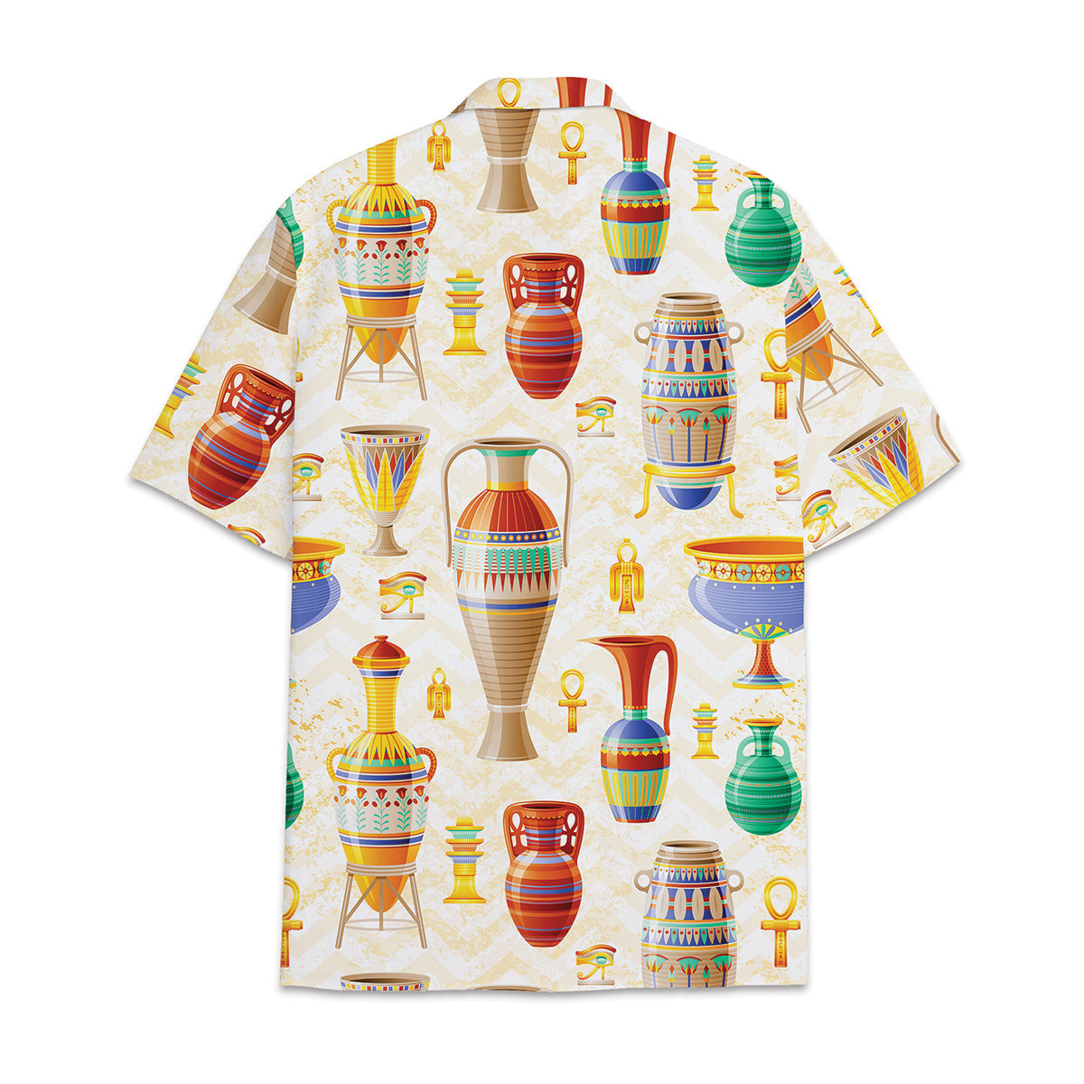 Hawaiian Shirt Egyptian Patterns All Over Print Colorful Short Sleeve Summer Beach Casual Shirt For Men And Women