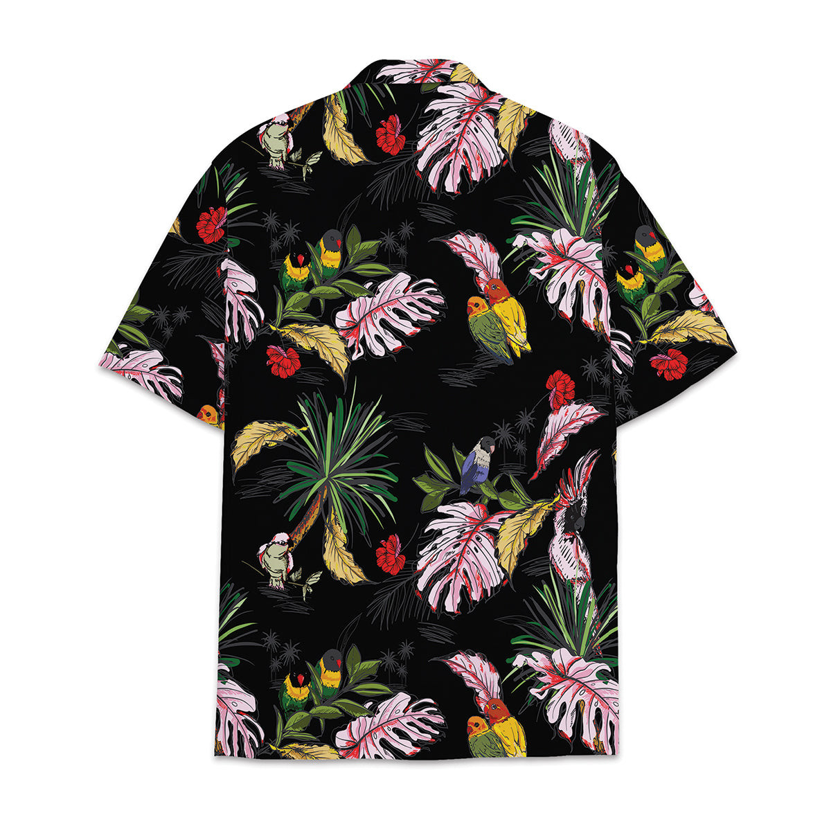 Hawaiian Shirt Tropical Flower And Leaf Tropical Combined With Parrot