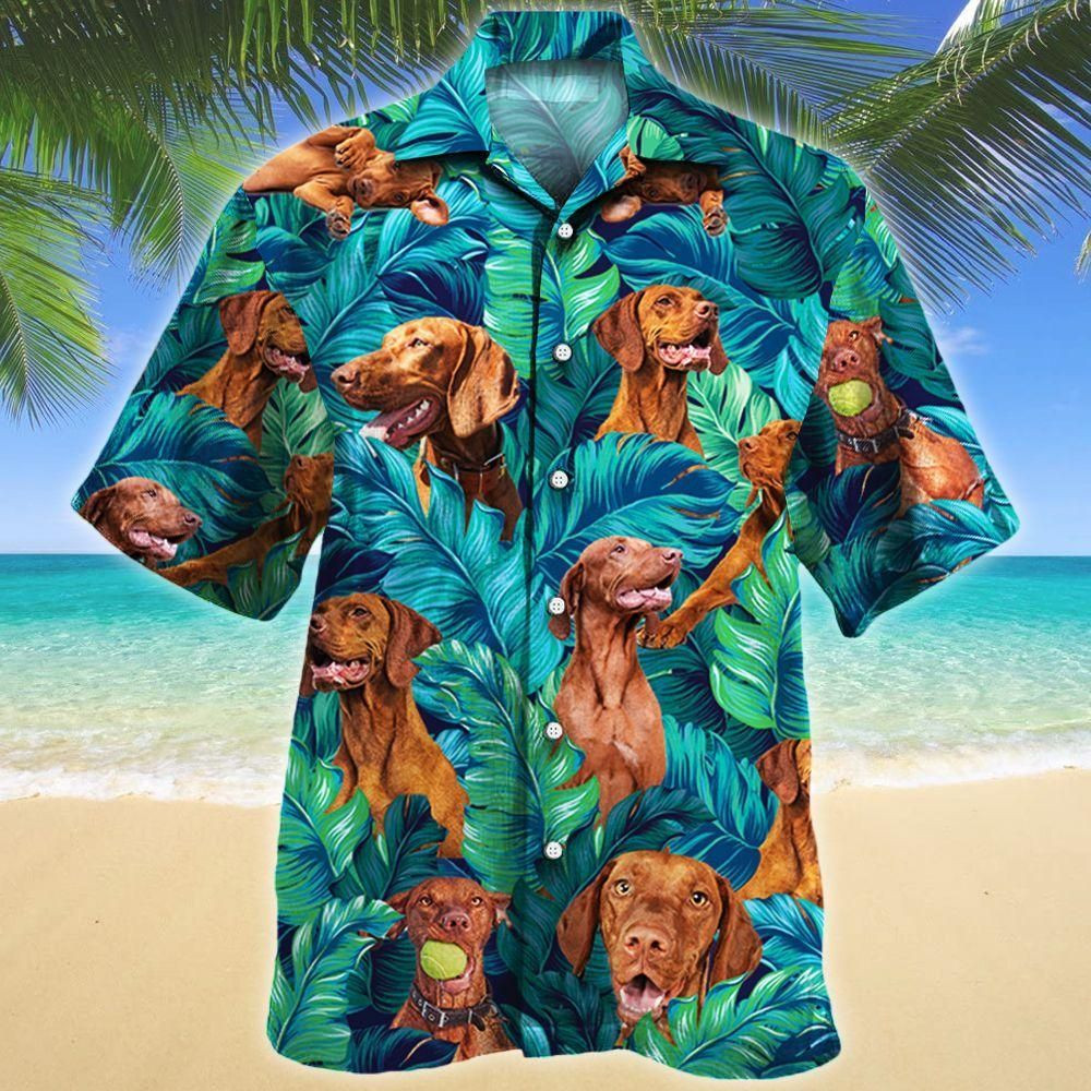 Vizsla Dog Lovers Aloha Hawaiian Shirt Colorful Short Sleeve Summer Beach Casual Shirt For Men And Women