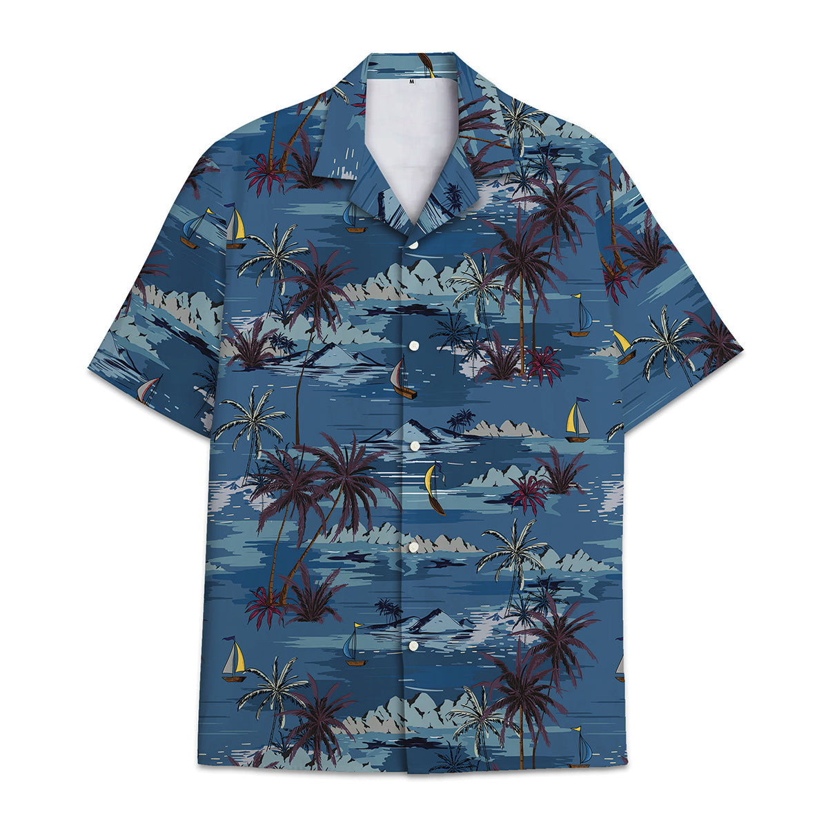 Hawaiian Shirt Cocount Tree Coconut Leaves Pattern Combination Tropical Plant