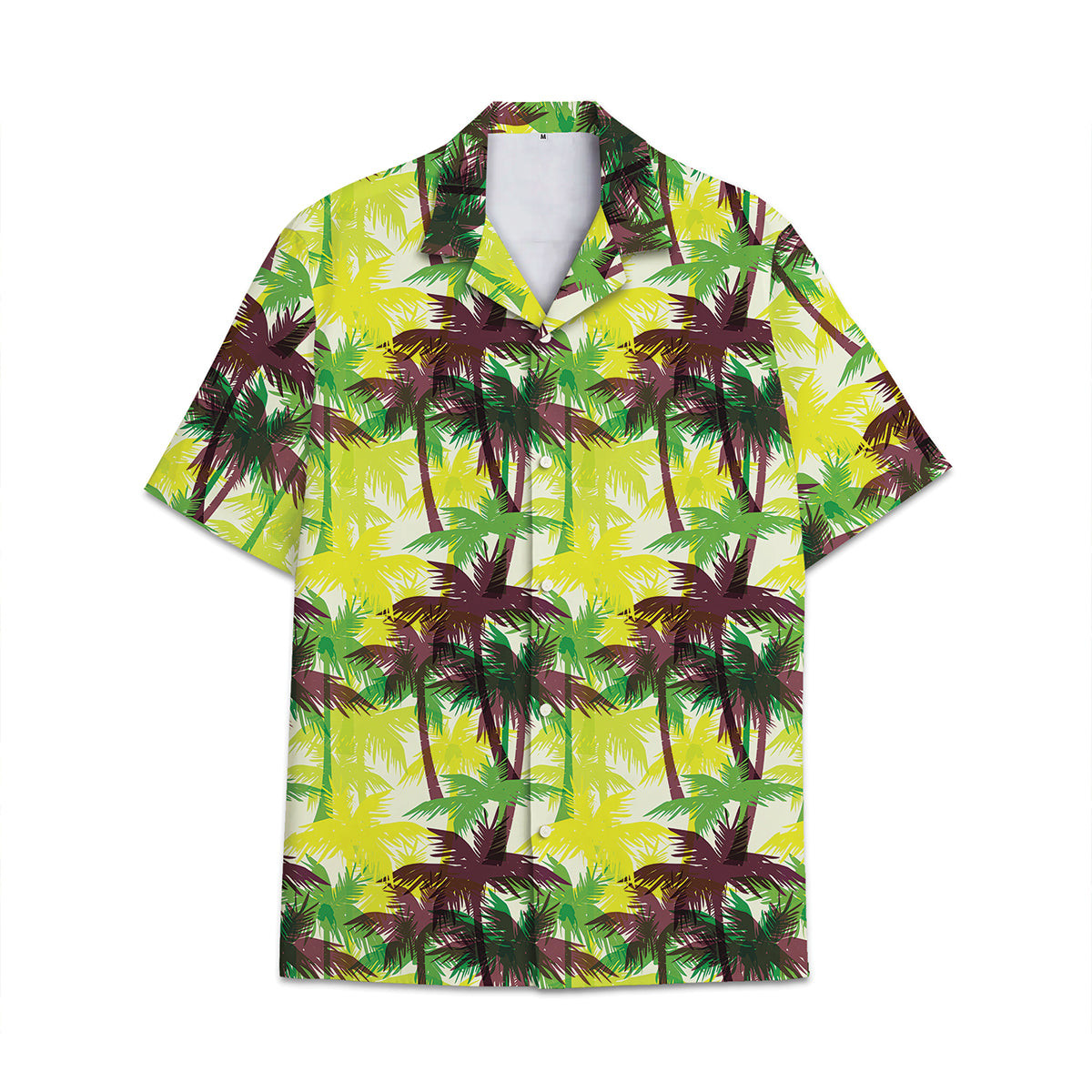 Hawaiian Shirt Cocount Tree Coconut Leaves Pattern Combination Tropical Plant