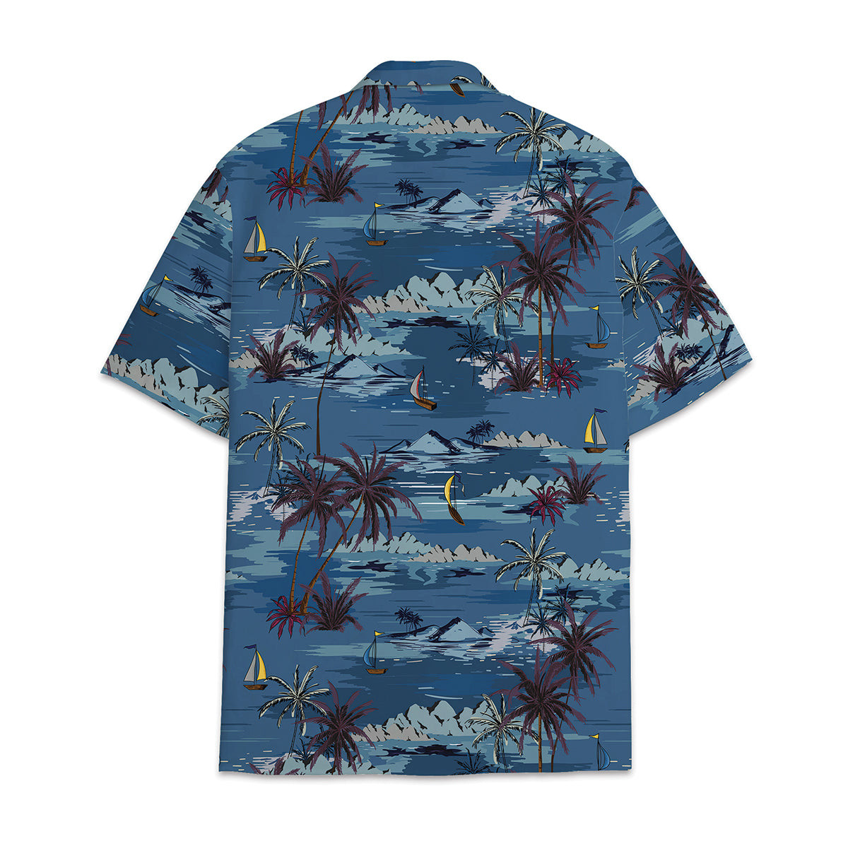 Hawaiian Shirt Cocount Tree Coconut Leaves Pattern Combination Tropical Plant