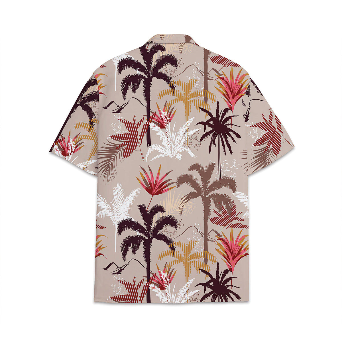 Hawaiian Shirt Coconut Leaves Cocount Tree Pattern Combination Tropical Plant