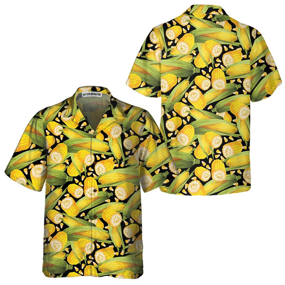 Corn Harvest Hawaiian Shirt Corn Shirts Corn Print Shirt Aloha Shirt For Men and Women