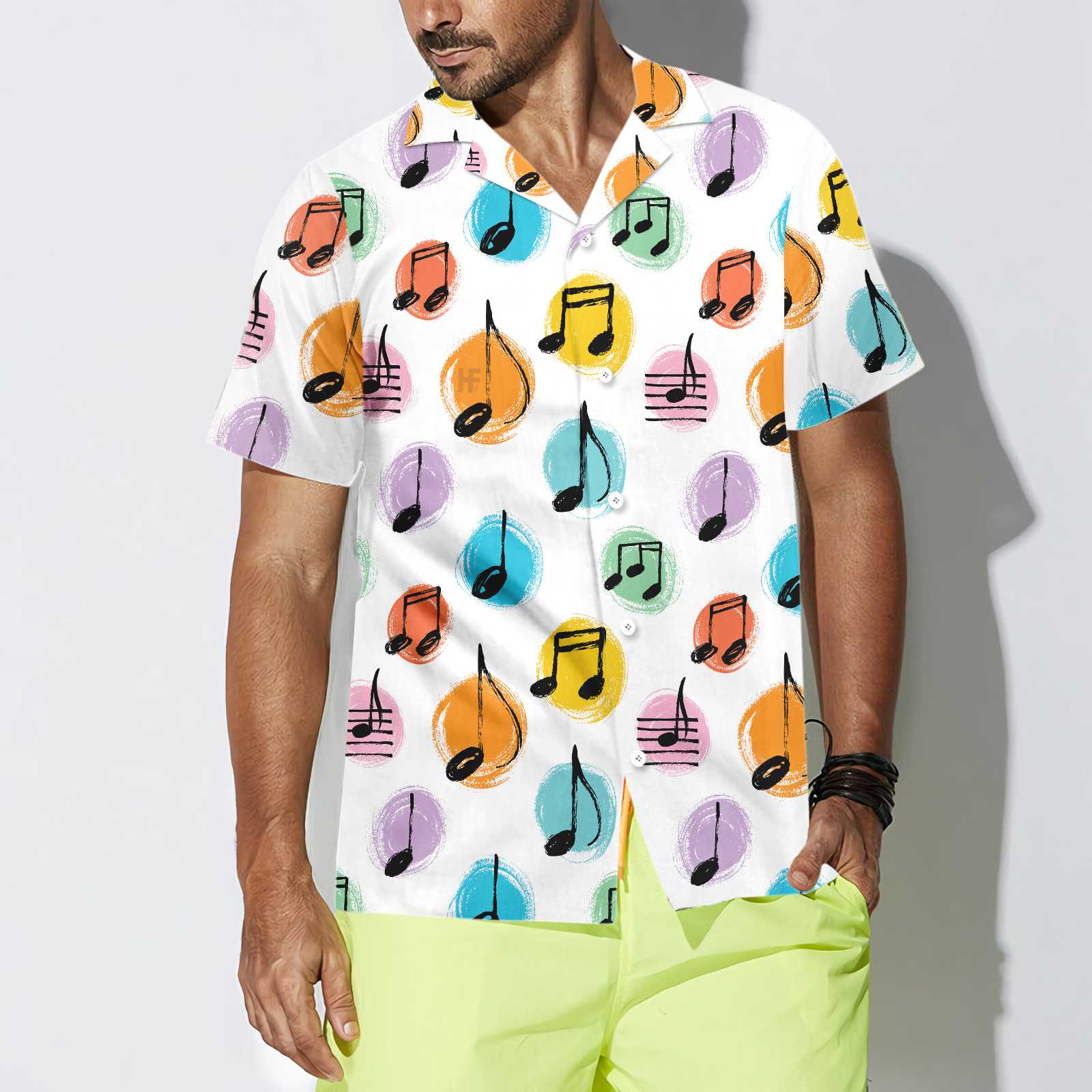 A Good Day To Teach Tiny Musicians Music Teacher Hawaiian Shirt Musical Notes Shirt Best Gift For Music Teacher Aloha Shirt For Men and Women