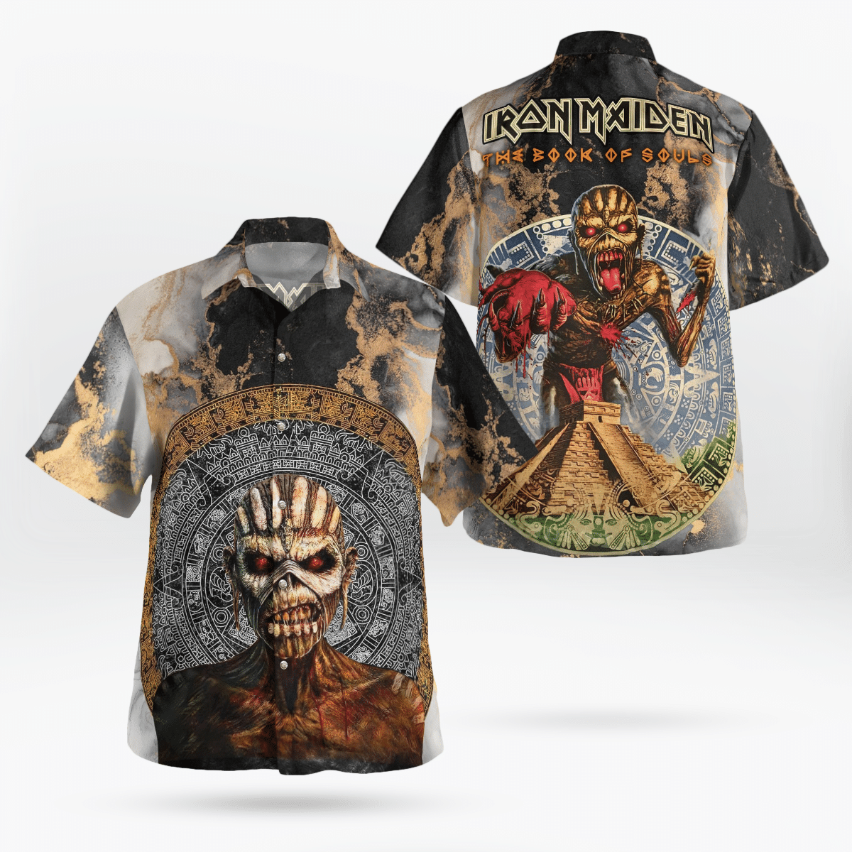 Iron Maiden The Book Of Souls 2015 Hawaiian Shirt Aloha Shirt For Men Women