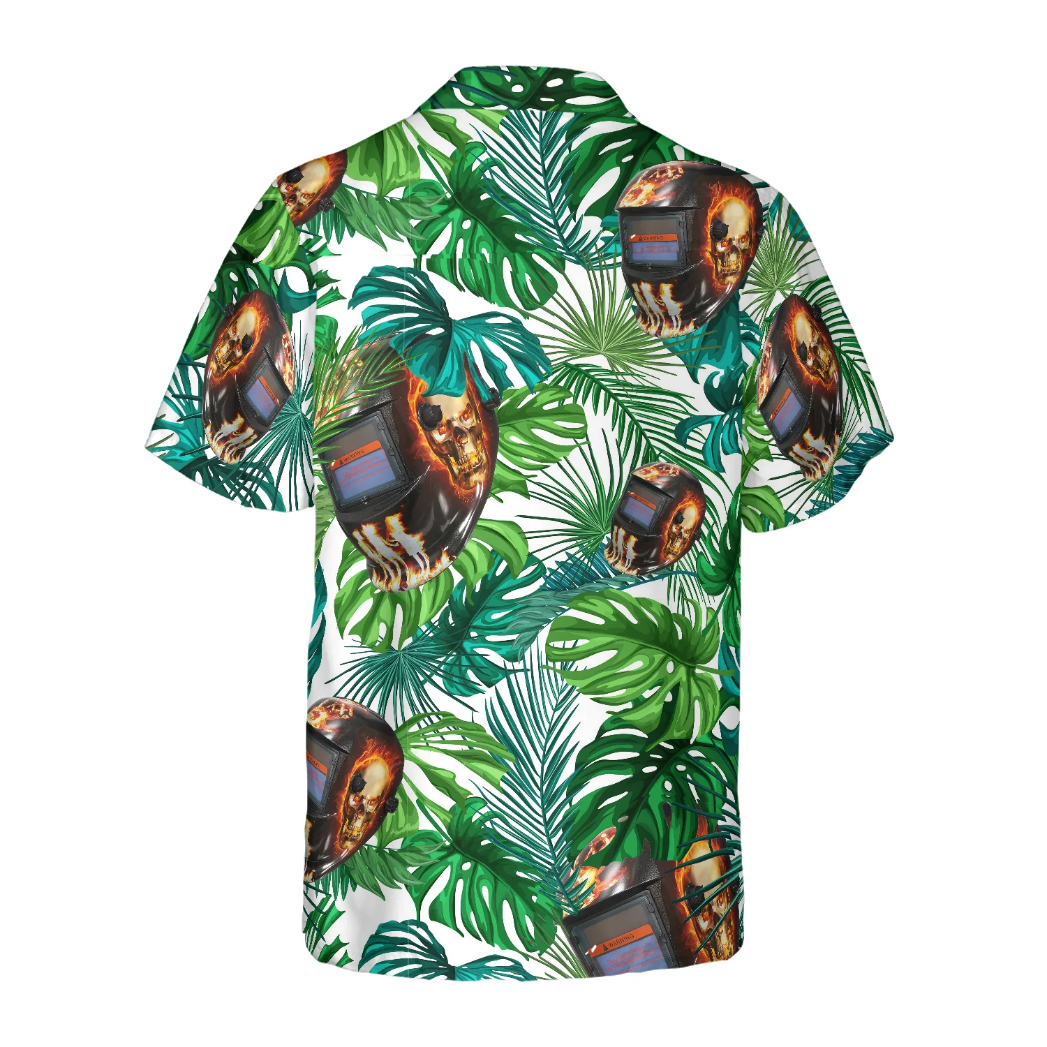 Skull Welder Helmet Tropical Hawaiian Shirt Aloha Shirt For Men and Women