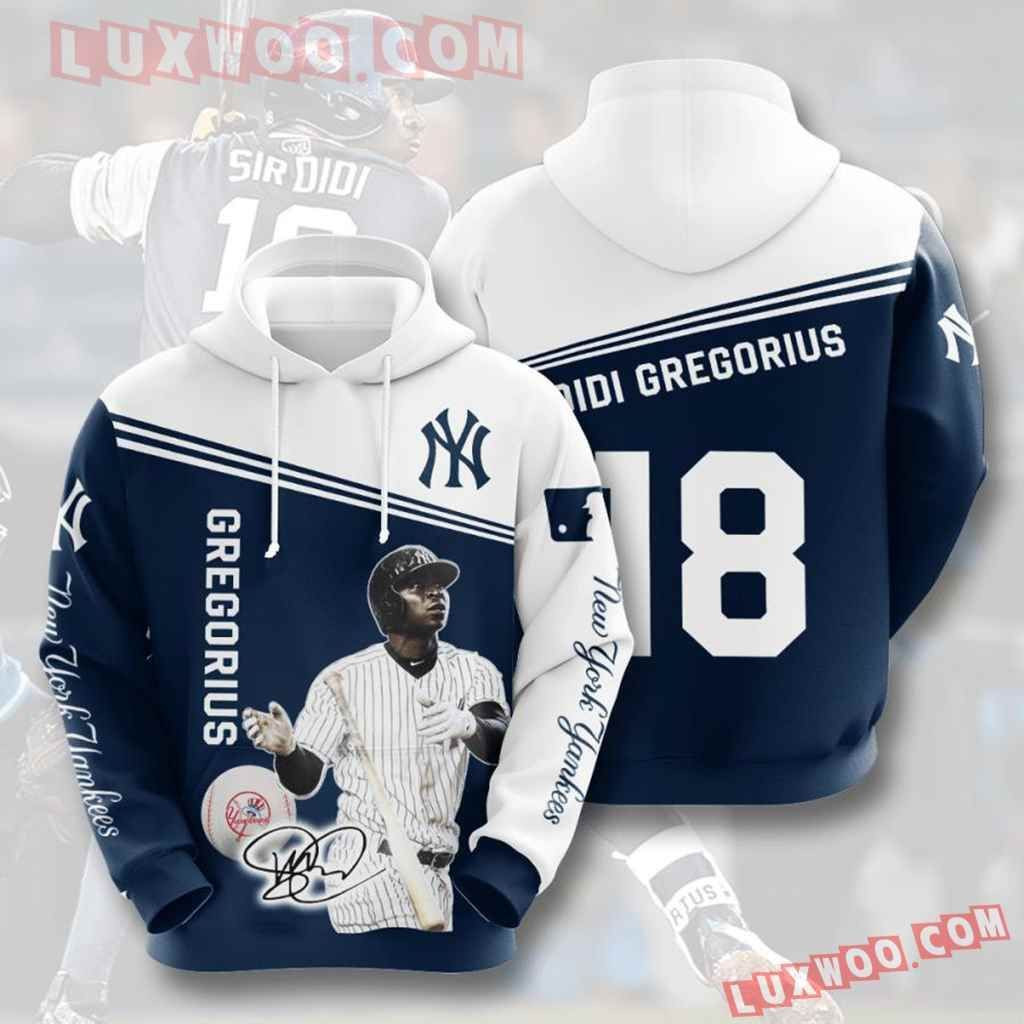 Mlb New York Yankees 3d Hoodies Printed Zip Hoodies Sweatshirt Jacket V31 2021