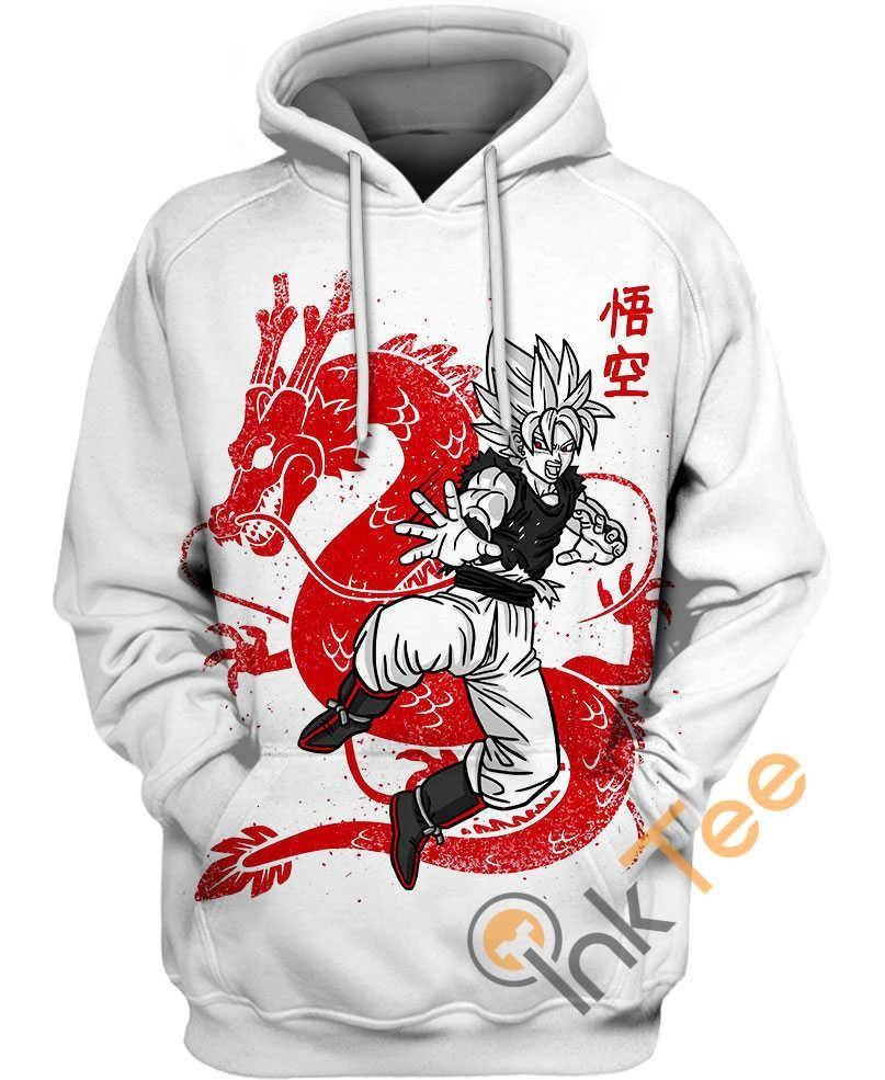 Red And White Dragon Ball Amazon Hoodie 3D Size S to 5XL