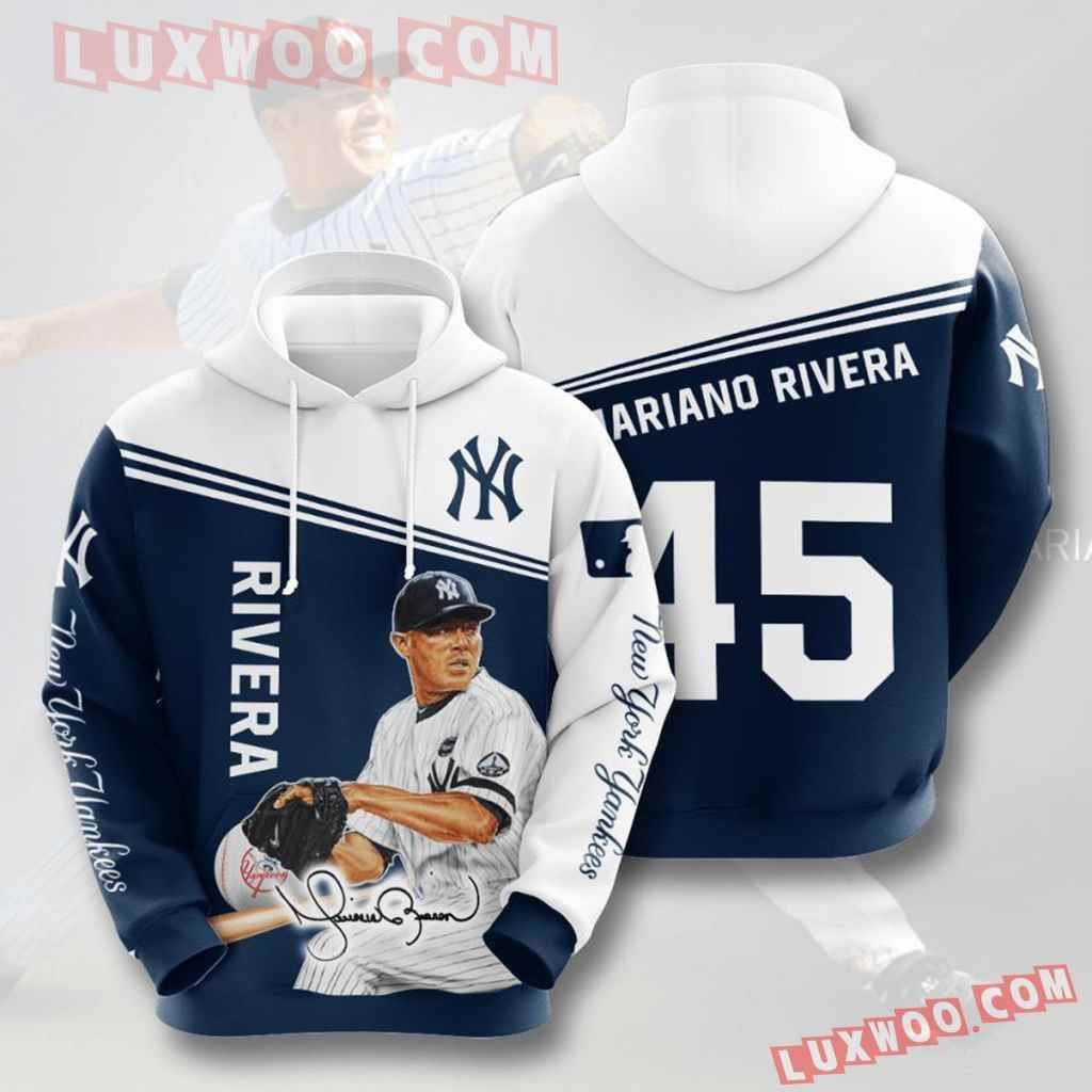 Mlb New York Yankees 3d Hoodies Printed Zip Hoodies Sweatshirt Jacket  2021