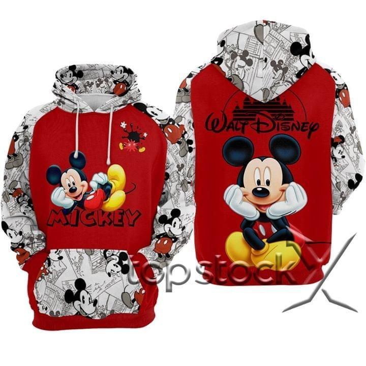 Mickey Mouse Gift MiCkEy MOusE Red Hoodie