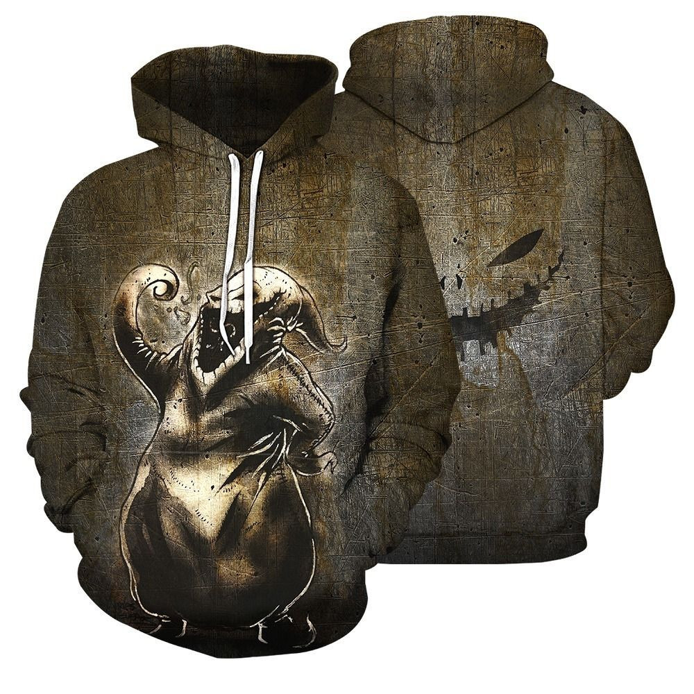 Brown Nightmare Beforeristmas Oogie Boogie Unisex Hoodie