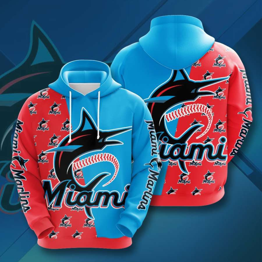 Miami Marlins No1156 Custom Hoodie 3D