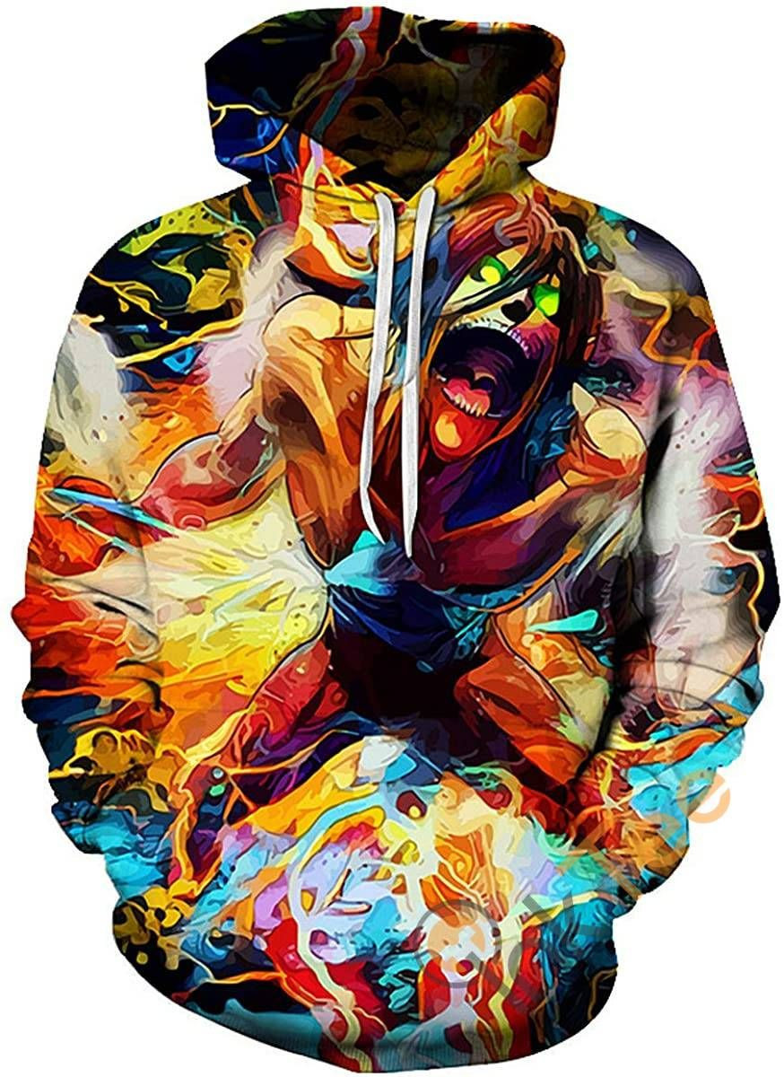 Attack On Titan Print Pullover With Front Pocket Sku55 Hoodie 3D