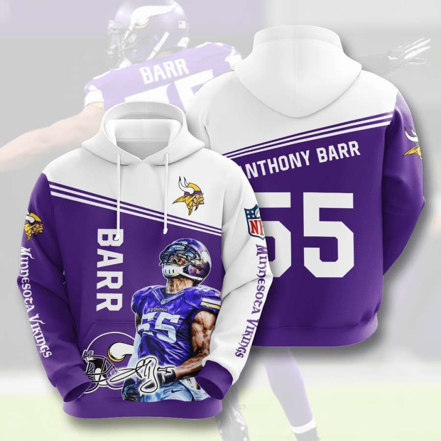 Minnesota Vikings No1217 Custom Hoodie 3D