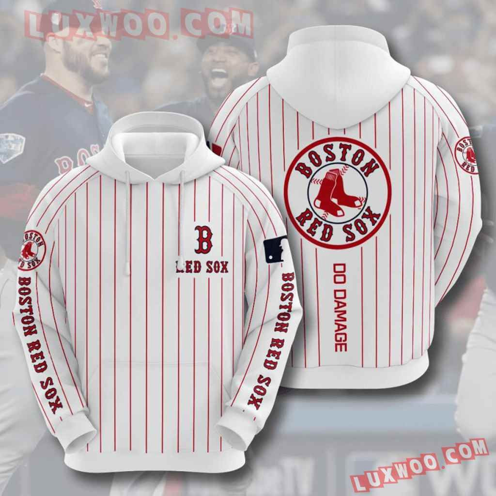 Mlb Boston Red Sox 3d Hoodies Printed Zip Hoodies Sweatshirt Jacket 2021