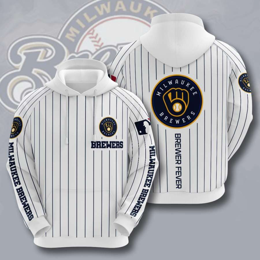 Milwaukee Brewers No1177 Custom Hoodie 3D