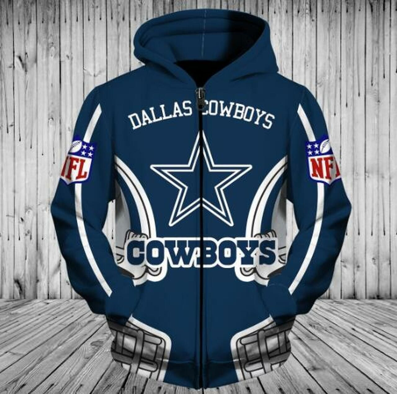 Dallas Cowboys Team Zippered Hoodies 2021