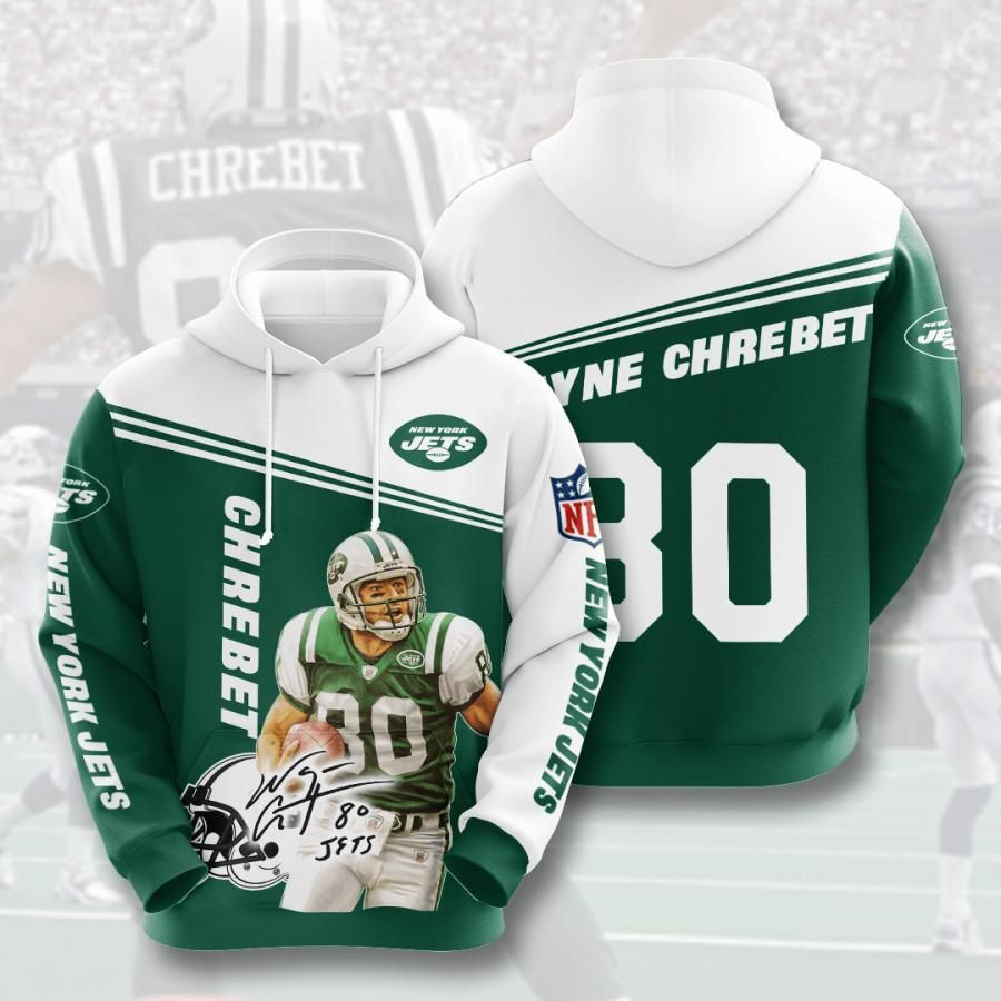 New York Jets No1384 Custom Hoodie 3D Size S to 5XL