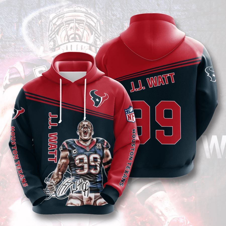 Houston Texans No804 Custom Hoodie 3D