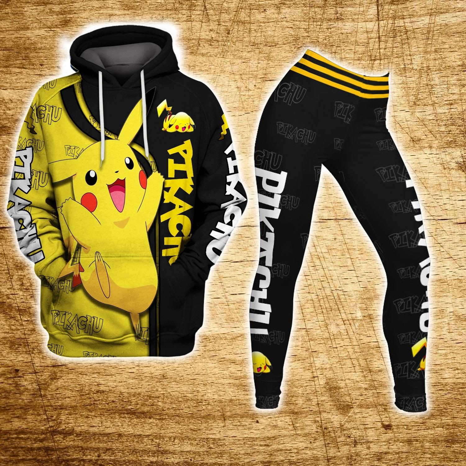 Pokemon Gifts Pikachu 25th Anniversary PoKEmon Hoodie And Legging Set