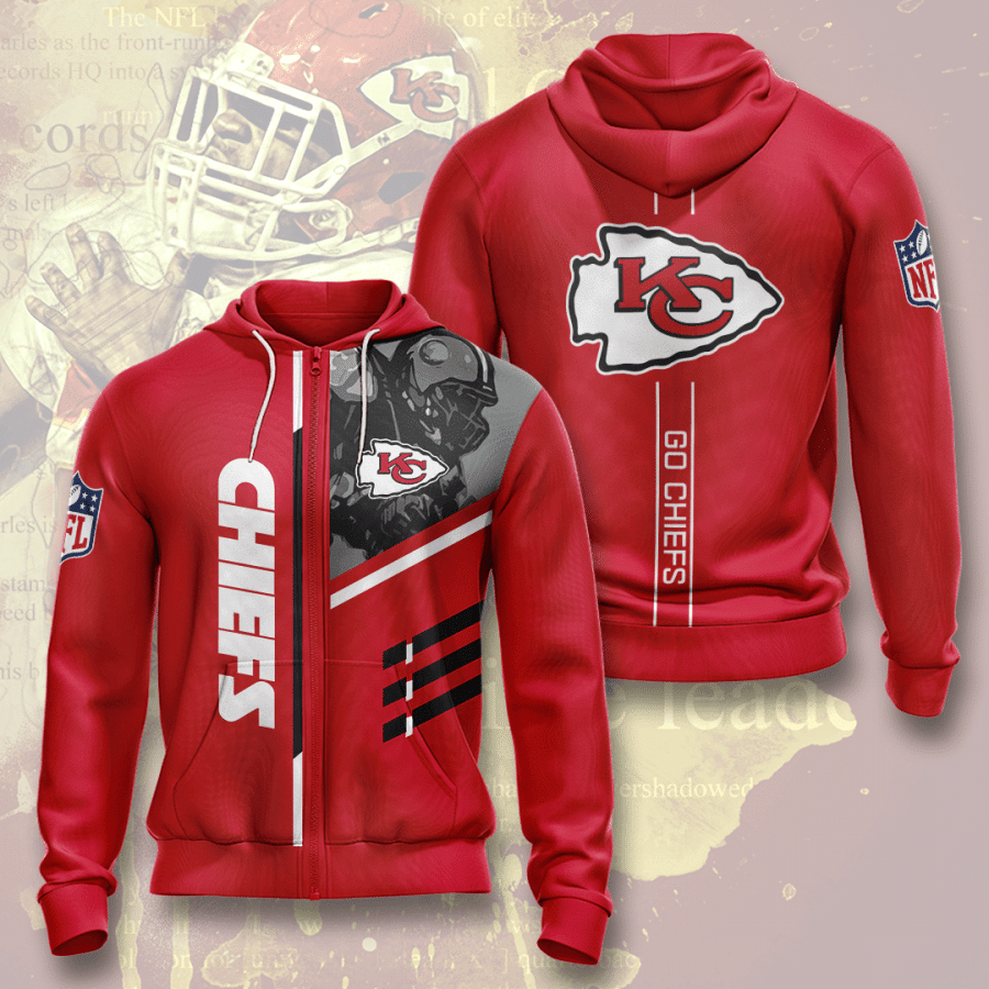 Kansas City Chiefs Men And Women 3D Full Printing Zip Hoodie Kansas City Chiefs Go Chiefs 3D Full Printing Shirt