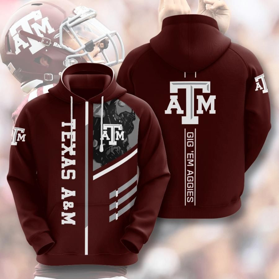 Texas AM Aggies No1942 Custom Hoodie 3D Size S to 5XL