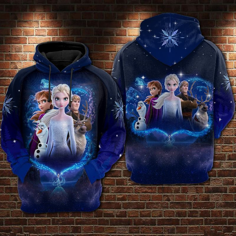 Disney Gifts Disney Frozen Gifts Elsa Anna Kristoff Olaf Sven Frozen Hoodie 3D Unisex Hoodie