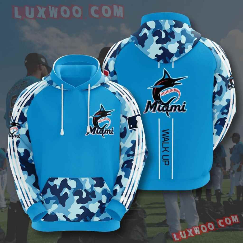 Mlb Miami Marlins 3d Hoodies Printed Zip Hoodies Sweatshirt Jacket 2021